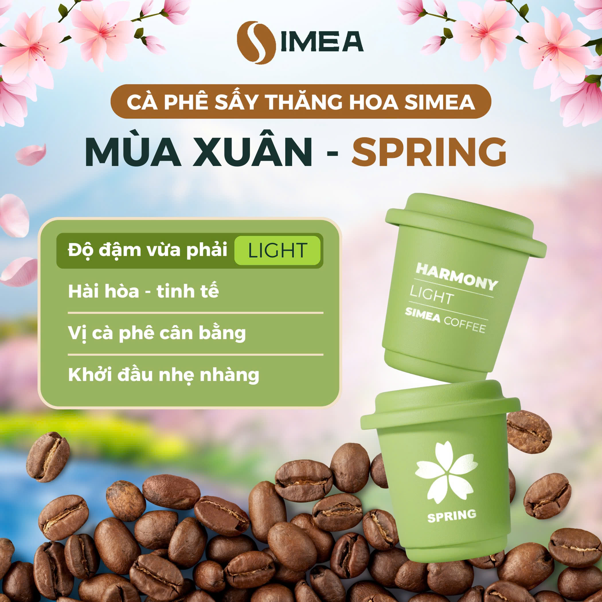 Cà phê sấy thăng hoa SIMEA hộp 12 viên Spring - Ảnh 2